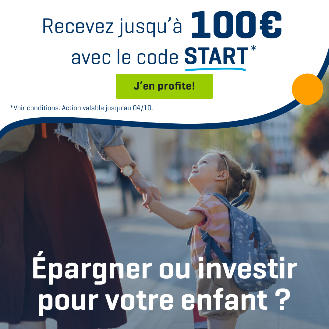 Recevez jusqu'à 100€ avec le code promo START