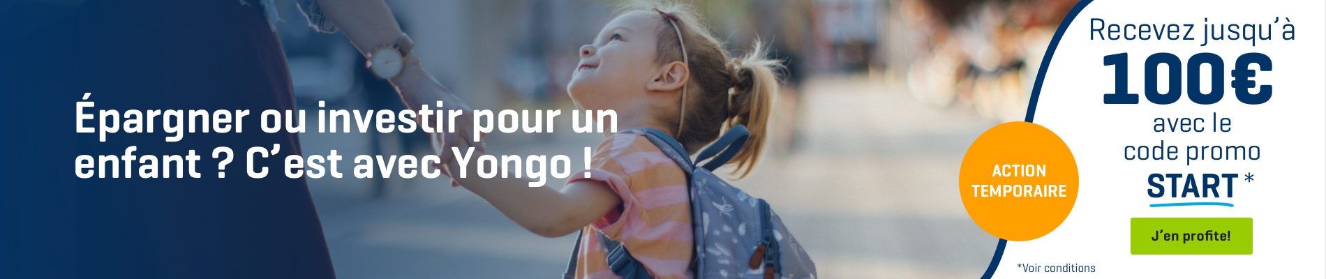 Recevez jusqu'à 100€ avec le code promo START