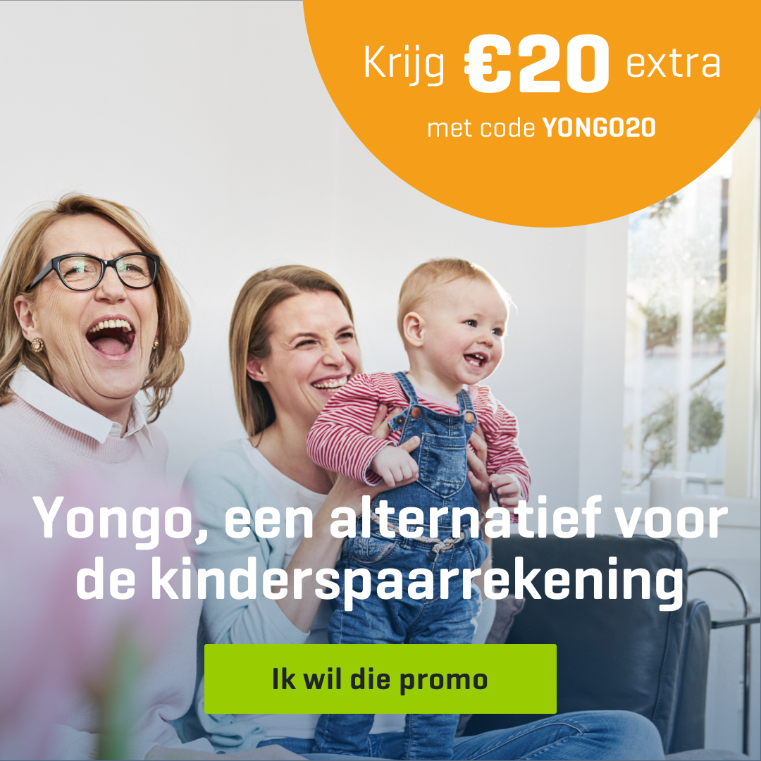 Krijg €20 extra met code YONGO20